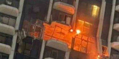 Dubai’de sivil bir binaya isabet eden İHA yangına yol açtı