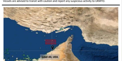 BAE açıklarındaki bir gemiye daha şüpheli saldırı