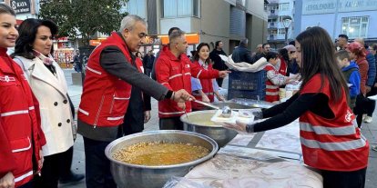 Kızılay’ın iftar çadırı Alaşehir’de dayanışmanın simgesi oldu