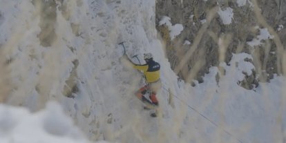 Diyadin Kanyonu’nda buz tırmanışı heyecanı