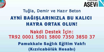 PASVAK ve Tavas Belediyesi iş birliğiyle Kızılcabölük’e aşevi
