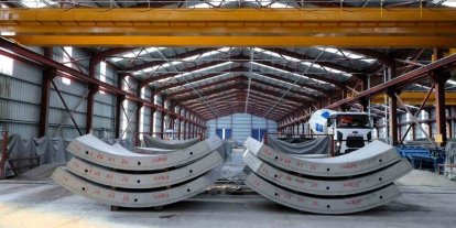 Körfezray Metro Projesi tünelleri için 6 bin 754 segment üretildi