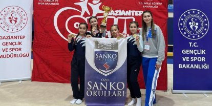 SANKO Okulları öğrencilerinin Jimnastik başarısı