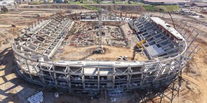 2 milyar TL’lik yatırımla Kahramanmaraş’a kazandırılan yeni stadyum yükseliyor