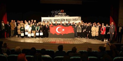 Öğrencilerden İstiklal Marşı’na anlamlı program