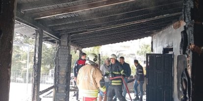 Samandağ’da müstakil evde yangın çıktı