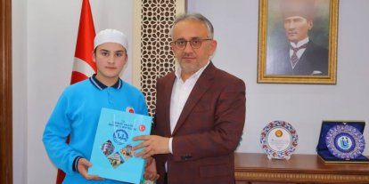 7 ayda hafızlık eğitimini tamamladı