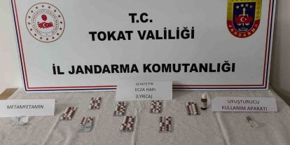 Tokat’ta araçta sentetik hap ve uyuşturucu madde bulunan şüpheli, adli kontrolle serbest kaldı