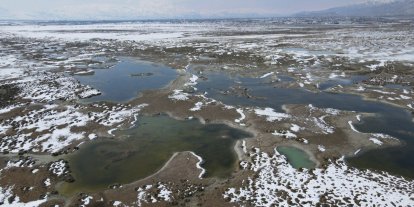 Ekşisu Kuş Cenneti’nde doğa drone ile kaydedildi