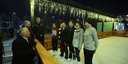 Başkan Büyükkılıç’tan gençlere müjde: Açık hava buz pateni pisti
