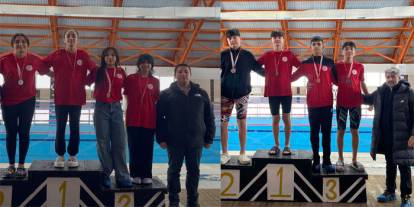 Kars’ta genç yüzücüler Çanakkale şehitleri için yarıştı