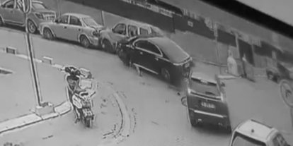 Tekirdağ’da 5 aracın karıştığı zincirleme kaza kamerada