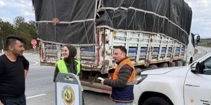 Tavşanlı’da orman emvali yüklü araçlar denetlendi