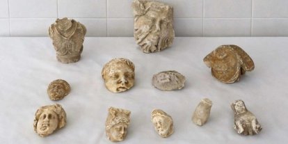 Roma dönemine ait heykel parçalarıyla yakalanan 5 şüpheli gözaltına alındı