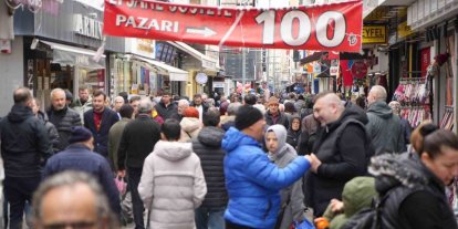 Çarşı-pazarda bayram hareketliliği