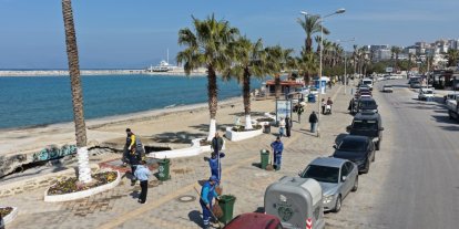 Aydın Büyükşehir’den bayram öncesi Kuşadası’nda çevre düzenlemesi