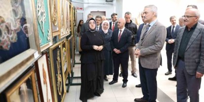 "Sanatın Diliyle Değerlerimiz" sergisi açıldı