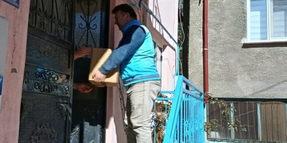 Derebucak’ta yardım kolileri ihtiyaç sahiplerine ulaştırıldı