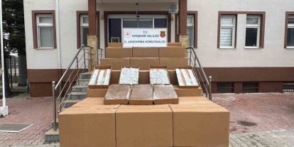 Kırşehir’de 4 milyon 95 bin TL’lik kaçak makaron ele geçirildi