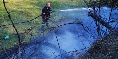 Sinop’ta yangın paniği