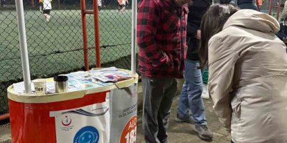 Ramazan turnuvasında sağlık standı