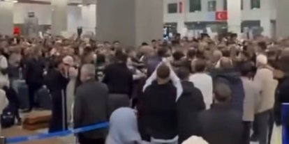 Gaziantep Havalimanı’ndan kavga ve gerginlik