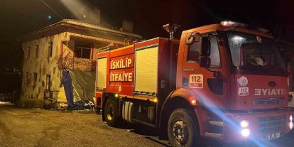 Çorum’da evin bacasında çıkan yangın korkuttu