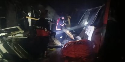 İşçilerin kaldığı konteynerlerde korkutan yangın