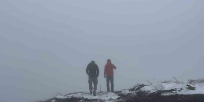 Bayram tatilinde kar yağışının tadını çıkardılar