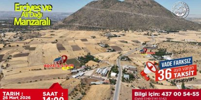 Talas’ın villa parseli fırsatında sona doğru