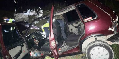 Emet’te otomobil şarampole yuvarlandı: 4 yaralı