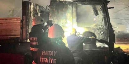 Dörtyol’da tır yangını