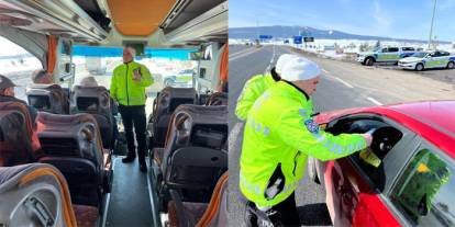 Kars’ta trafik denetimleri aralıksız sürüyor