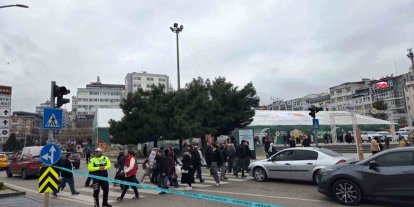 Cumhuriyet Meydanı’nda trafik yoğunluğu