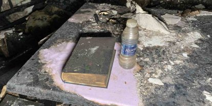 Çorum’da yanan gecekonduda Kur’an-ı Kerim meali zarar görmedi