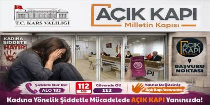 Kars Valiliği’nden kadına yönelik şiddetle mücadele çağrısı