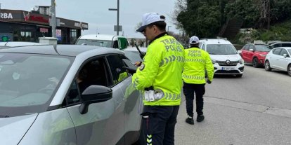 Zonguldak’ta trafik polislerinden denetim