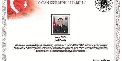 Ağrı’da askeri araç kazası: 1 uzman çavuş şehit oldu