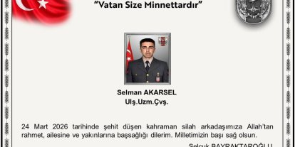 MSB: Ağrı’da 1 asker şehit oldu