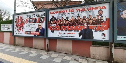 Sungurlu’dan Çorum FK’ye Süper Lig yolunda pankartlı destek