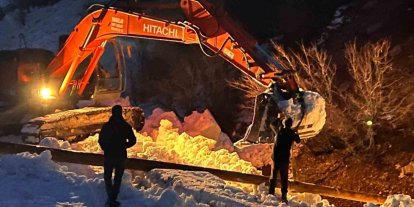 Çığ vurdu, devlet ve ilgili kurumlar çalışma başlattı, Beşağaç köyü karanlıktan kurtarıldı