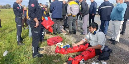 Gelen telefonla şantiyeye geri dönmek için ani manevra yaptı, muhtemel faciadan dönüldü