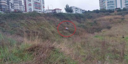 Otomobil 10 metre aşağıya uçtu: 1 yaralı