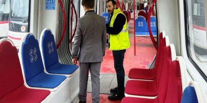 Koruma altındaki çocuğun şoförlük hayali vatmanlıkla taçlandı