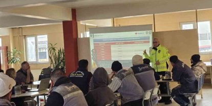 Fabrika çalışanlarına güvenlik trafik eğitimi