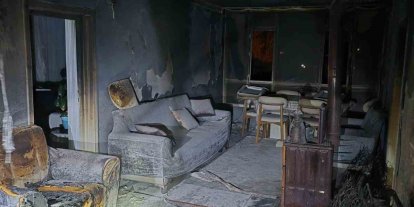 Van’da ev yangını