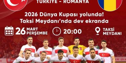 Milli maç heyecanı Bozdoğan’da dev ekranda