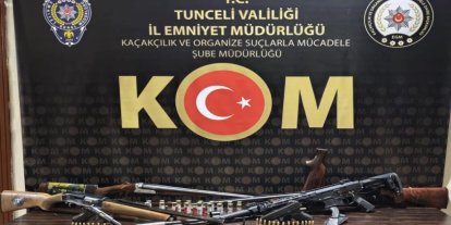 Tunceli’de ruhsatsız silah operasyonu: 6 şüpheli yakalandı