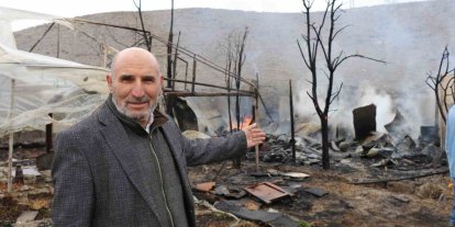 Oltu’da korkutan yangın: Arı kovanları yandı