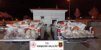 Kırşehir’de 1 ton 200 kilo kaz eti ele geçirildi